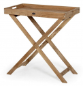 Стол-поднос деревянный складной BraFab Turin тик натуральный Фото 1
