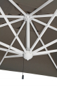 Зонт профессиональный 3х3 м Scolaro Rimini Braccio алюминий, акрил белый, серо-коричневый Фото 6