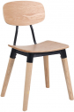 Стул деревянный Fenny Day 658A сталь, фанера дуба, ясень черный, бежевый Фото 5