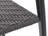 Кресло металлическое плетеное Royal Botania Jive алюминий, тик, роуп Фото 13