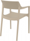 Кресло пластиковое Siesta Contract Tulum стеклопластик, полипропилен бежевый Фото 7