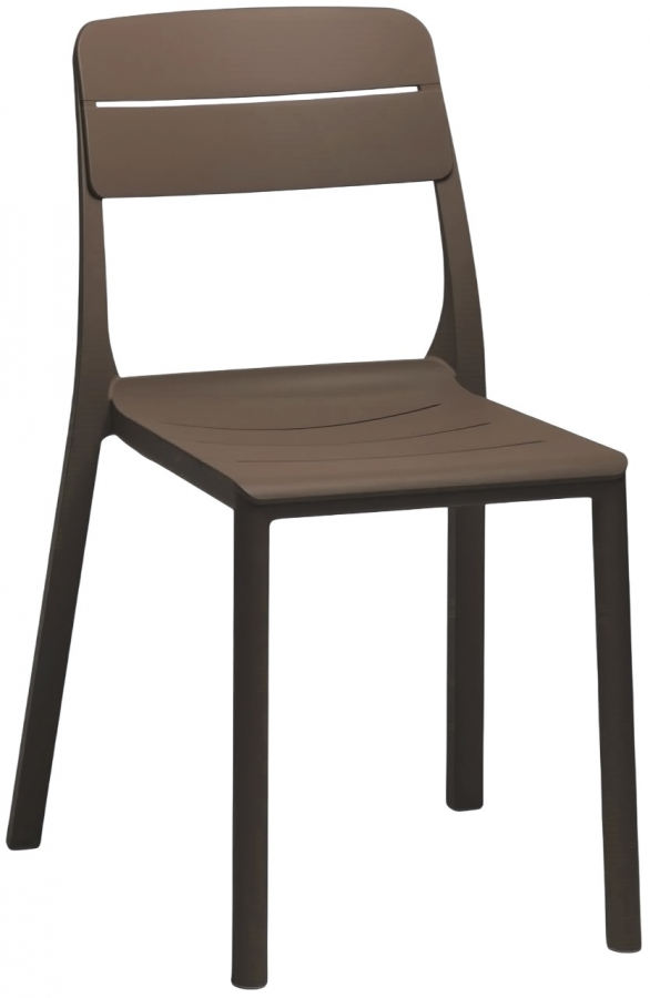 Стул пластиковый Cassia Bistrot, табак