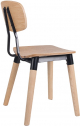 Стул деревянный Fenny Day 658A сталь, фанера дуба, ясень черный, бежевый Фото 6