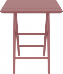 Стол пластиковый складной Helen Folding Table 60, марсала, 600х600х740 мм