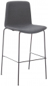 Стул с обивкой барный PEDRALI Tweet Soft сталь, ткань черный, темно-серый Фото 1