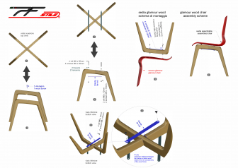 Стул пластиковый Glamour Wood Plastic