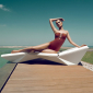 Лежак пластиковый с матрасом Vondom Faz Basic полиэтилен Фото 7
