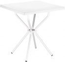 Стол пластиковый Siesta Contract Sortie алюминий, полипропилен белый Фото 6