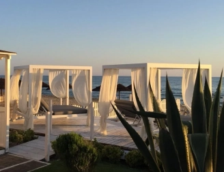 Шатер металлический с лежаками и навесом-thumbs-Фото4