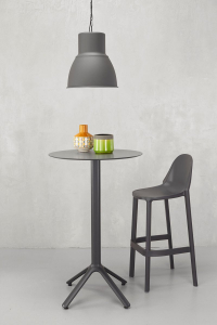 Комплект пластиковых барных стульев Scab Design Piu Set 2 стеклопластик антрацит Фото 5