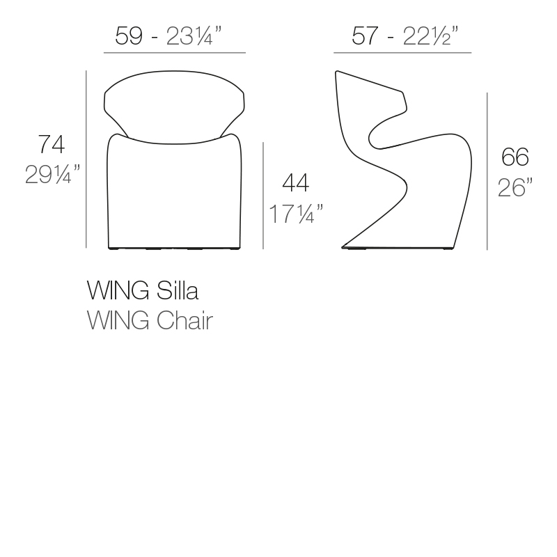 Кресло пластиковое Wing Basic