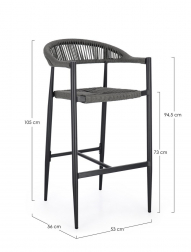 Кресло плетеное барное-thumbs-Фото3