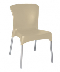 Стул пластиковый Resol Hey chair алюминий, полипропилен слоновая кость Фото 1