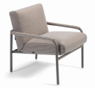 Кресло металлическое с подушками Gaber Pilar Lounge алюминий, ткань Фото 12