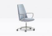 Кресло офисное на колесах PEDRALI Elinor алюминий, ткань, пенополиуретан Фото 10