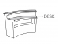 Столешница стеклянная для барной стойки SLIDE Break Bar Desk стекло закаленное Фото 2