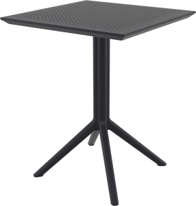 Комплект пластиковых складных столов Siesta Contract Sky Folding Table 60 Set 2 сталь, пластик черный Фото 5