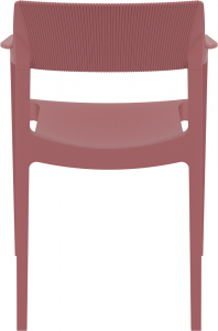 Кресло пластиковое Siesta Contract Tulum стеклопластик, полипропилен марсала Фото 9