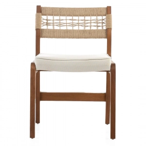 Стул деревянный плетеный WArt Atina ироко, роуп, олефин Фото 7