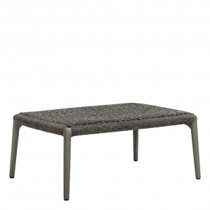Пуф плетеный с подушкой JANUS et Cie Knot алюминий, роуп, акрил сланцевый Фото 5