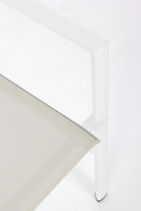 Кресло текстиленовое Garden Relax Konnor алюминий, текстилен белый Фото 5