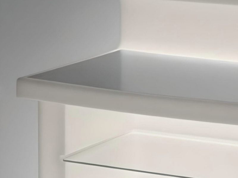 Столешница стеклянная для барной стойки Break Line Desk
