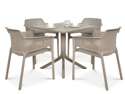 Комплект пластиковых кресел Nardi Net Set 2 стеклопластик тортора Фото 8