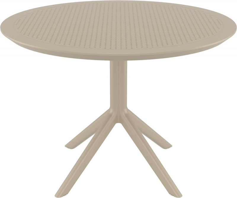 Стол пластиковый Sky Table Ø105, бежевый, Ø1050х740 мм