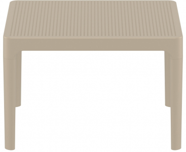 Столик пластиковый журнальный Siesta Contract Sky Side Table пластик бежевый Фото 6