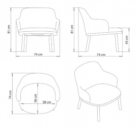 Кресло деревянное с обивкой-thumbs-Фото3