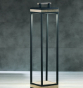 Светильник напольный Ethimo Carre металл, тик черный, мореный тик Фото 9