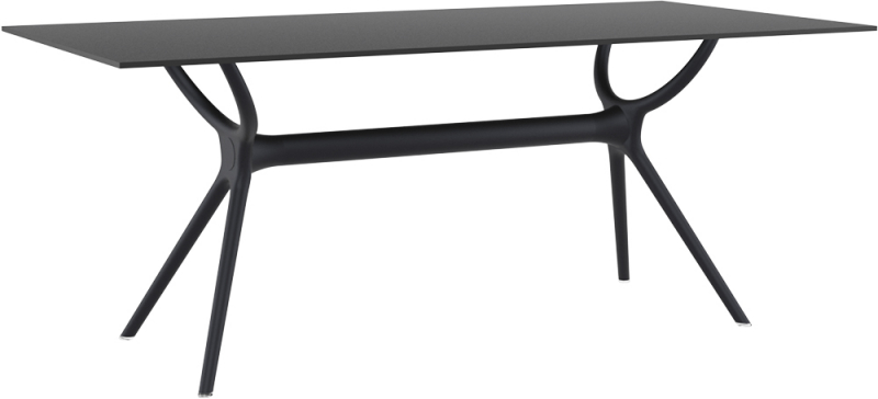 Стол пластиковый Air Table 180, черный, 1800х900х740 мм