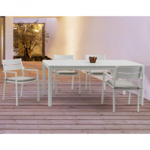 Кресло металлическое Garden Relax Skipper алюминий белый Фото 8