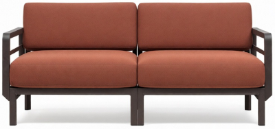 Диван пластиковый с подушками Nardi Maximo 2 стеклопластик, Sunbrella терра, корица Фото 11