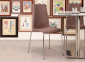 Стул с обивкой Scab Design Mannequin Pop 4 legs сталь, технополимер, ткань хром, коричневый Фото 4