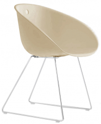 Кресло пластиковое на полозьях-thumbs-Фото1