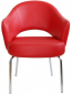 Кресло с обивкой Beon A621 металл, экокожа красный Фото 2