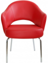 Кресло с обивкой Beon A621 металл, экокожа красный Фото 2