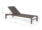 Шезлонг-лежак текстиленовый Garden Relax Skipper алюминий, текстилен кофейный Фото 2
