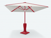 Зонт дизайнерский 2.75х 2.75 м Gaggio Stick алюминий, сталь, бетон, акрил красный, белый Фото 4