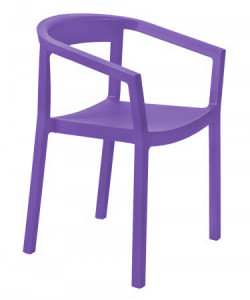 Кресло пластиковое Resol Peach armchair стеклопластик фиолетовый Фото 1