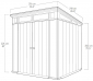 Сарай из ДПК Keter Artisan 7x7 древесно-пластиковый композит серый Фото 2