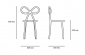 Комплект пластиковых детских стульев Qeeboo Ribbon Baby Set 2 полипропилен голубой Фото 2
