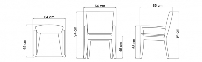 Кресло плетеное с подушкой Skyline Design Madison алюминий, искусственный ротанг, sunbrella бронзовый, бежевый Фото 5
