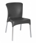 Стул пластиковый Resol Hey chair алюминий, полипропилен темно-серый Фото 1