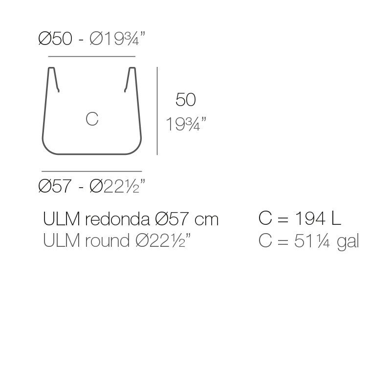 Кашпо пластиковое Ulm Simple