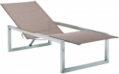 Шезлонг металлический с обивкой Royal Botania Ninix сталь, батилин Фото 1