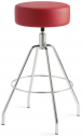 Табурет барный с обивкой Kastel Kat сталь, ткань хром Фото 1