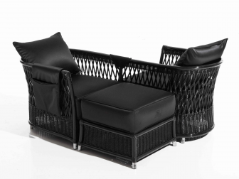 Банкетка плетеная с подушкой-thumbs-Фото4