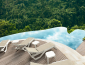 Шезлонг-лежак пластиковый Siesta Contract Rio Pro стеклопластик, текстилен белый, бежевый Фото 4